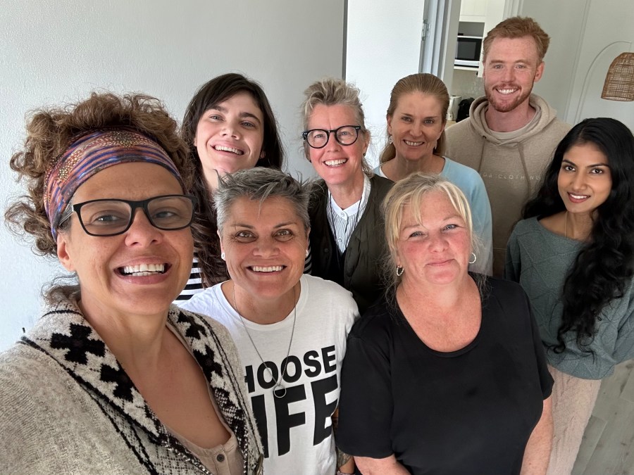 Sin Mariani, from Downloading Light, and participants from an Introduction to Channeling Workshop in Sydney.